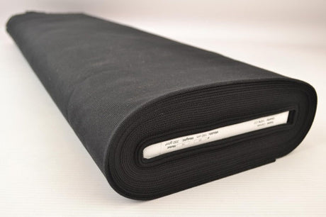 SORT BOMULDSCANVAS – TÆTVÆVET 350 g/m², OEKO-TEX produkt