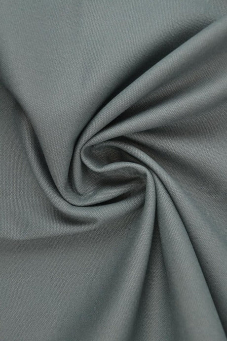 GRØNGRÅ BOMULDSCANVAS – TÆTVÆVET 350 g/m², OEKO-TEX nærbillede