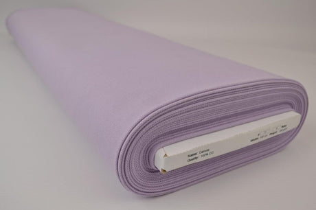 Lavendel bomuldscanvas 350 g/m² på rulle