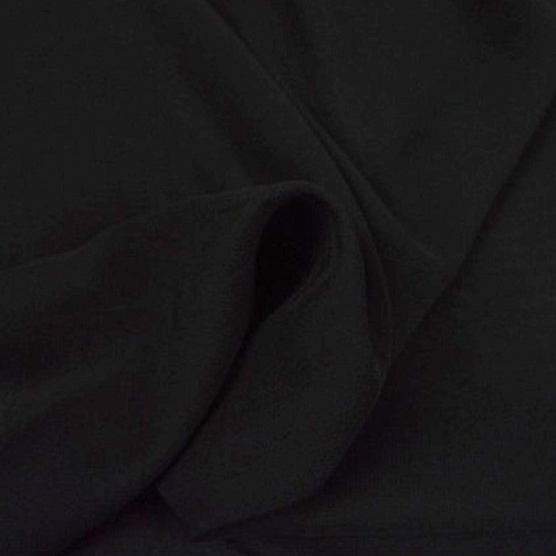 SORT CHIFFON – LET, GENNEMSIGTIG & MED FLOT FALD