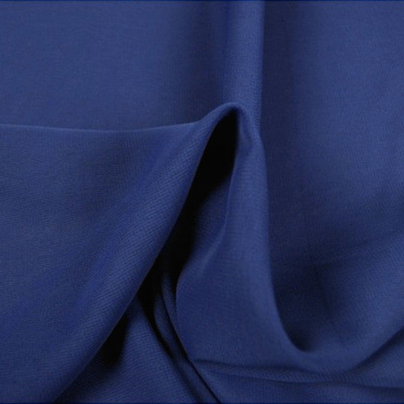 BLÅ CHIFFON – LET, GENNEMSIGTIG & MED FLOT FALD