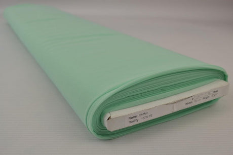 LYS MINT CHIFFON – LET, GENNEMSIGTIG & MED FLOT FALD