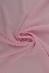 LYSERØD CHIFFON – LET, GENNEMSIGTIG & MED FLOT FALD