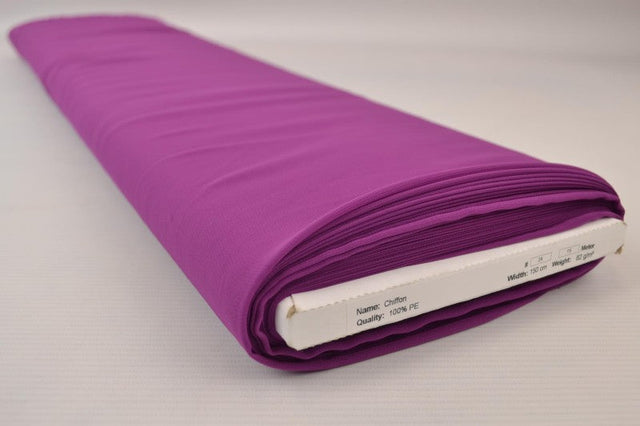 BLOMMEFARVET CHIFFON – LET, GENNEMSIGTIG & MED FLOT FALD