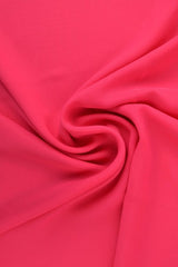 FUCHSIA PINK CHIFFON – LET, GENNEMSIGTIG & MED FLOT FALD
