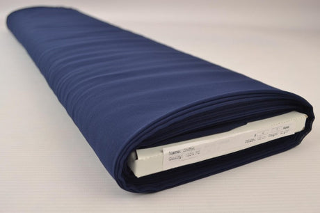 NAVY CHIFFON – LET, GENNEMSIGTIG & MED FLOT FALD