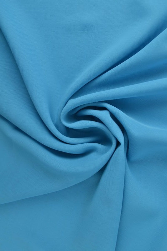 PETROLEUM CHIFFON – LET, GENNEMSIGTIG & MED FLOT FALD