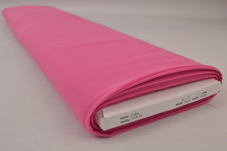 PINK CHIFFON – LET, GENNEMSIGTIG & MED FLOT FALD
