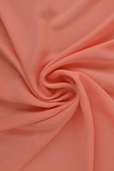 LAKSEFARVET CHIFFON – LET, GENNEMSIGTIG & MED FLOT FALD