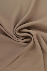 TAUPE CHIFFON – LET, GENNEMSIGTIG & MED FLOT FALD