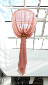 HVID CHIFFON – LET, GENNEMSIGTIG & MED FLOT FALD