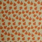 CREME BOMULDSPOPLIN MED BOTANISK BLOMSTERPRINT