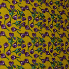 GUL BOMULDSPOPLIN MED BLOMSTERPRINT