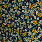 MARINEBLÅ BOMULDSPOPLIN MED MULTIFARVET DITSY BLOMSTERPRINT