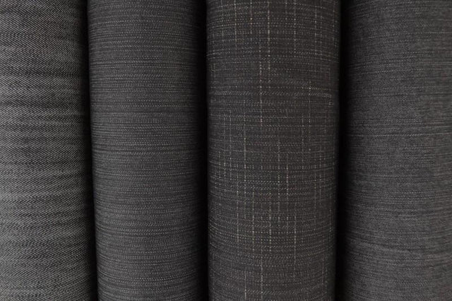 BRUN UVASKET DENIM MED STRÆK – 300 G/M²