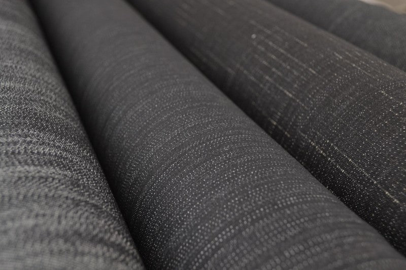 KOLD MELLEMGRÅ UVASKET DENIM MED STRÆK – 300 G/M²