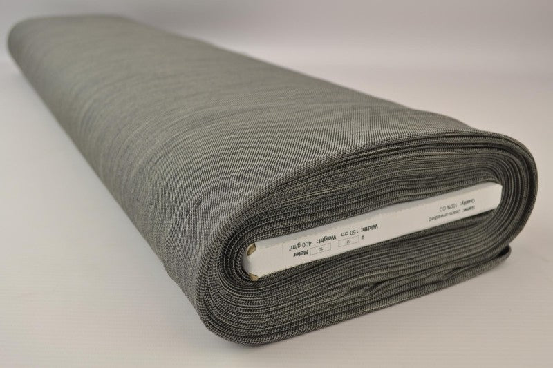 LYSEGRÅ UVASKET DENIM MED STRÆK – 300 G/M²