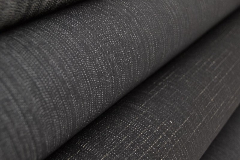 KOKSGRÅ UVASKET DENIM MED STRÆK – 300 G/M²
