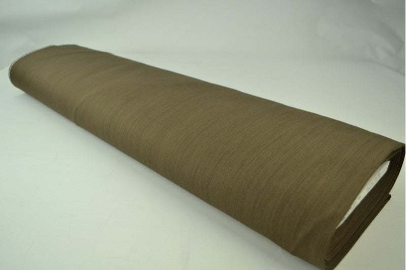 BRUN UVASKET DENIM MED STRÆK – 300 G/M²