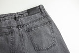 OLIVEN UVASKET DENIM MED STRÆK – 300 G/M²
