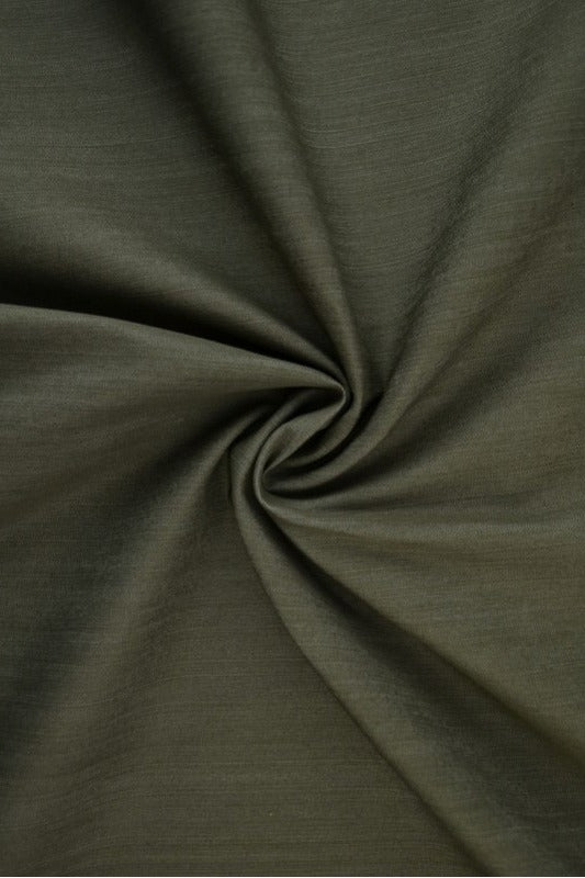 KHAKI UVASKET DENIM MED STRÆK – 300 G/M²