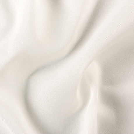 BRANDHÆMMENDE SEMI-TRANSPARENT ETAMINE GARDINSTOF - RÅHVID
