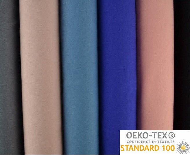 AQUA FRENCH TERRY – BLØD BOMULDSSTRIK MED STRÆK