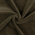TAUPE BOMULDSVELOUR MED STRÆK