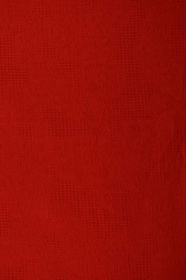 G&M Bomulds jacquard RØD BOMULD JACQUARD