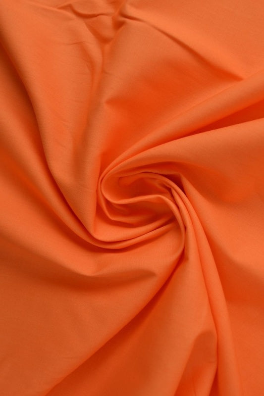 ORANGE BOMULDSPOPLIN