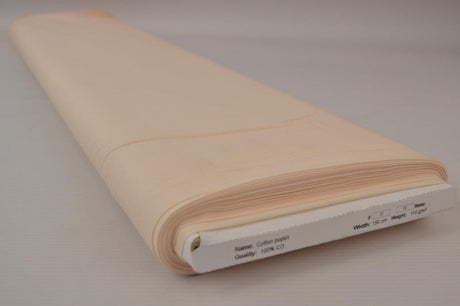 BEIGE BOMULDSPOPLIN