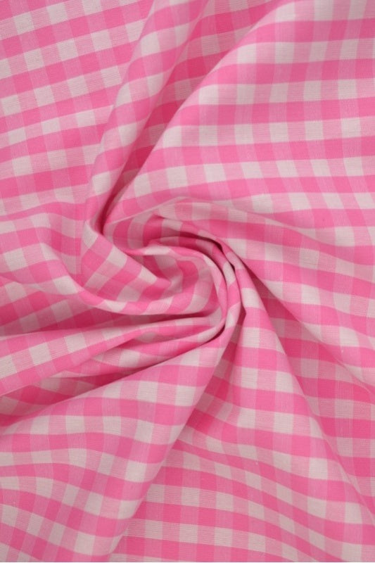 LYSERØD 6,5 MM GINGHAM TERN – OEKO-TEX BOMULD, LET & ÅNDBAR