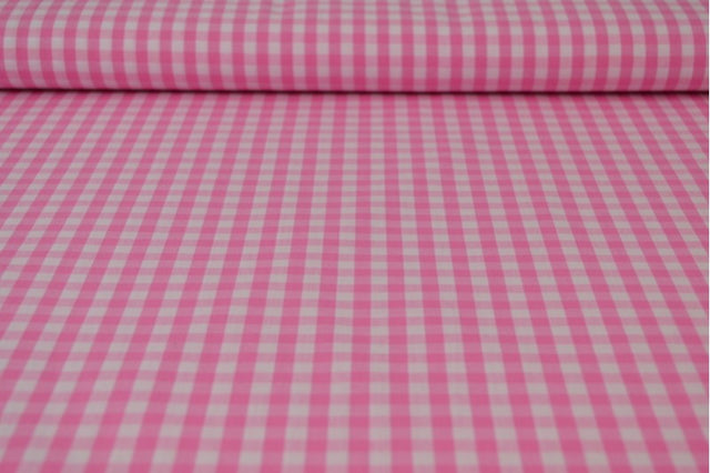 LYSERØD 6,5 MM GINGHAM TERN – OEKO-TEX BOMULD, LET & ÅNDBAR