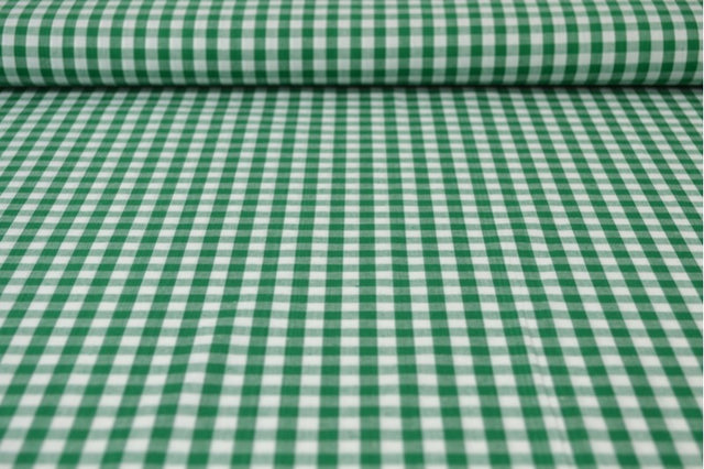 GRØN 6,5 MM GINGHAM TERN – OEKO-TEX BOMULD, LET & ÅNDBAR