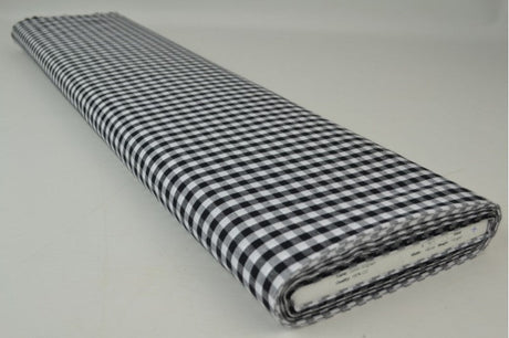 SORT 6,5 MM GINGHAM TERN – OEKO-TEX BOMULD, LET & ÅNDBAR