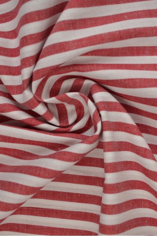 RØD 6,5 MM GINGHAM STRIBER – OEKO-TEX BOMULD, LET & ÅNDBAR