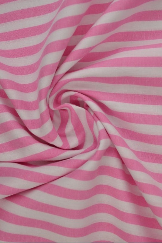 LYSERØD 6,5 MM GINGHAM STRIBER – OEKO-TEX BOMULD, LET & ÅNDBAR