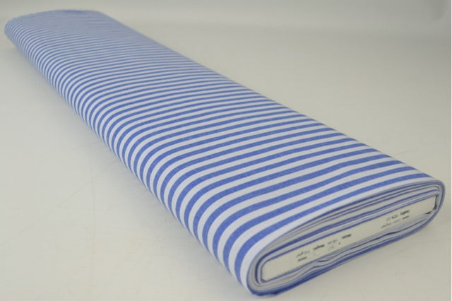 BLÅ 6,5 MM GINGHAM STRIBER – OEKO-TEX BOMULD, LET & ÅNDBAR