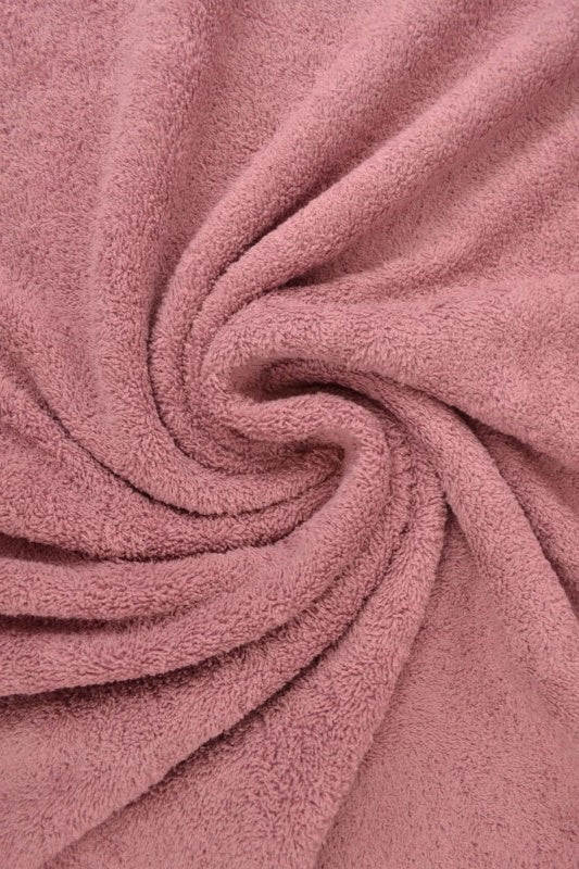 MØRK VINTAGE LYSERØD DOBBELTSIDET FROTTÉ – ABSORBERENDE HÅNDKLÆDESTOF (OEKO-TEX)