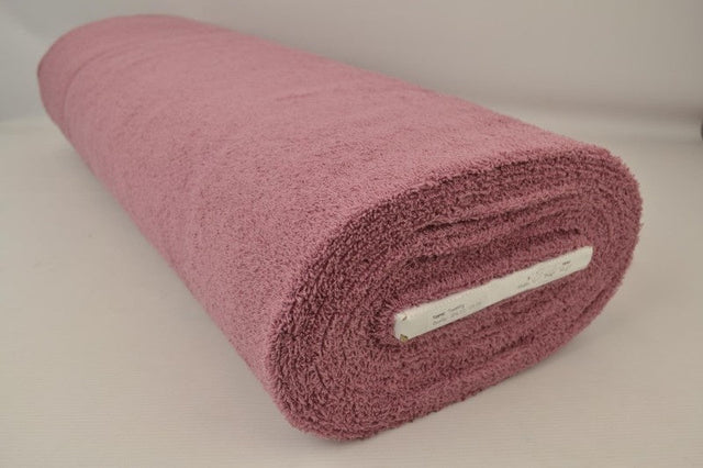 MØRK VINTAGE LYSERØD DOBBELTSIDET FROTTÉ – ABSORBERENDE HÅNDKLÆDESTOF (OEKO-TEX)