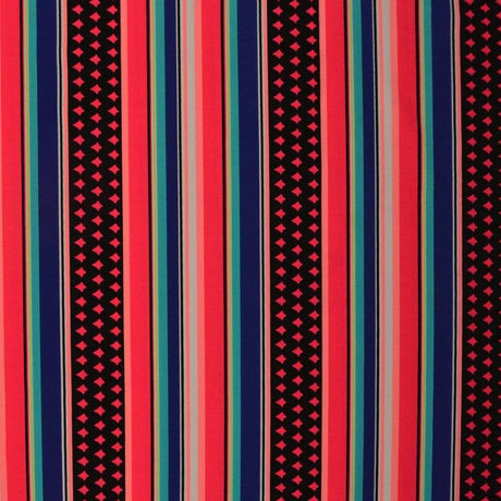 G&M Lycra LYCRA MED MULTIFARVET STRIBER (MIN. 3 M.)