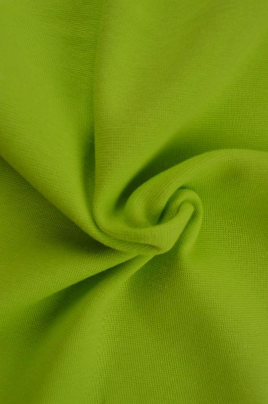 LIMEGRØN RIB MED STRÆK – BOMULDSRIB & OEKO-TEX