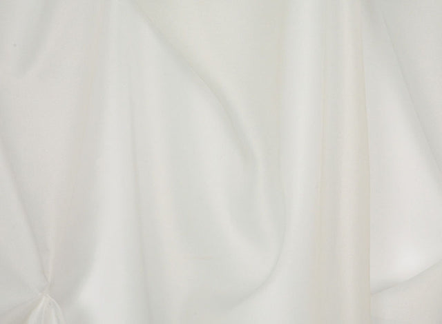Chic chiffon stof til gardiner — råhvid, stofprøve
