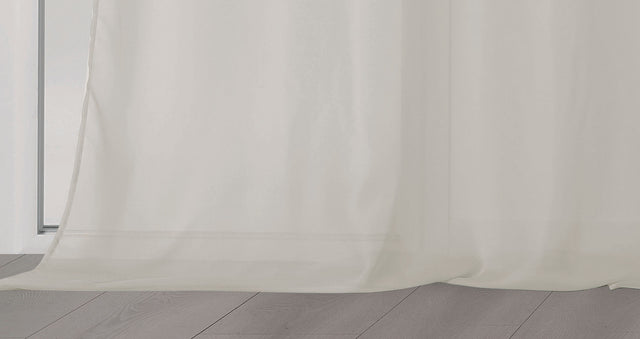 Chic chiffon stof til gardiner — gråbeige