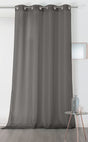 Chic chiffon stof til gardiner - musegrå, metervare til erhverv (billede 1 af 2)