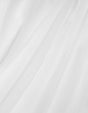 Semi-transparent voile til gardiner — hvid, stofprøve