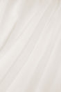 Semi-transparent voile til gardiner — råhvid, stofprøve