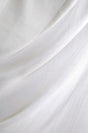 Silkeblød semi-transparent gardinvoile — hvid, stofprøve