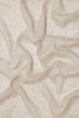 Semi-transparent hør-voile til gardiner — hørbeige, stofprøve