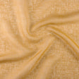 Semi-transparent hør-voile til gardiner — safrangul, stofprøve